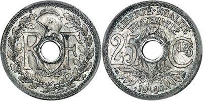 a close up of two silver coins on a white background