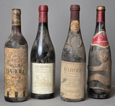 4B 2B de Barolo 1965 et 1973, 1 B de Amarone 1996 et 1B de A… - Photo 1