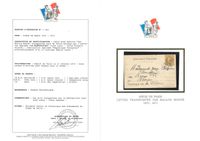 Ballon Monté LE GARIBALDI. 10c. Lauré obl. étoile 18 s/Formule Orlandi