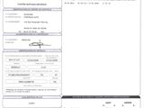 a close up of a document with a barcode on it