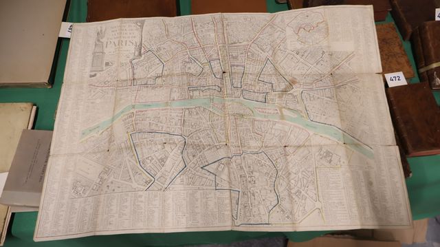 Nouveau plan routier de la ville et des faubourg de PARIS divisé ...