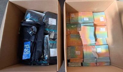 124 / 1 palette de 139 kg de moustiquaires de porte ma… - Photo 1