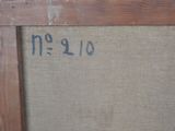 an image of a picture of a wooden frame with a number on it