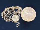an image of a necklace with a coin on a chain