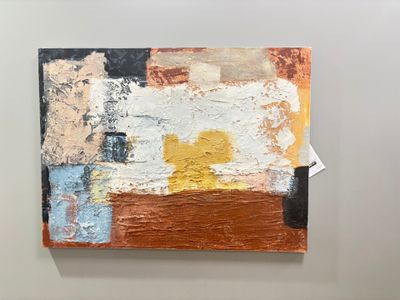 Composition abstraite technique mixte 100 x 150 cm (pv897€) - Photo 1