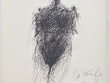 une image représentant le dessin d'un homme en costume noir