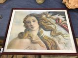 une photo d'un tableau représentant une femme aux cheveux longs