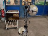 an image of a floor lamp in a garage
