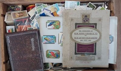 a wooden box filled with books and a book on top of it