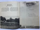 an open book with a picture of an american flag on it