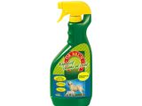 un vaporisateur vert avec un bouchon jaune sur fond blanc