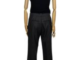male mannequin with black shirt and black pants on a white background