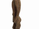 a statue of a woman with a hat on her head