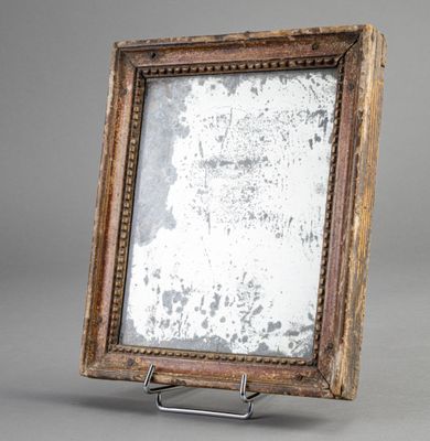 Lot de deux miroirs Un modèle avec un verre au mercure et un… - Photo 1