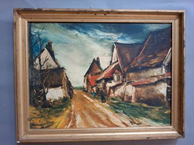 une photo d'un tableau accroché au mur