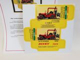 a card with a picture of a tractor and a man on a tractor