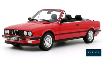 bmw 3 series cabrio convertible red with black top and chrome rims