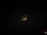 a small window in the middle of a dark room