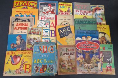 many children ' s books on the table together