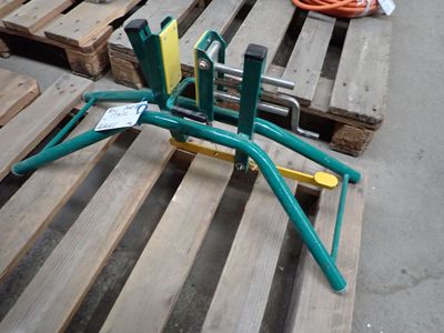 several pallets of pallets are stacked on top of each other in a warehouse