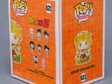 a box with a cartoon figure in it sitting on a table