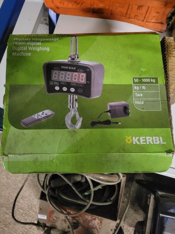KERBL - Peson numérique DigiScale 1000kg. Visite à l’étude le mar...