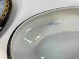 a plate with a picture on it next to a plate with a picture on it