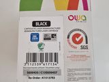 a close up of a box with a barcode on it