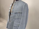 an image of a blue coat on a mannequin