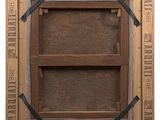 an image of a wooden frame with a picture on it