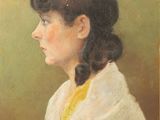 portrait d'une femme portant un châle blanc, d'après un tableau