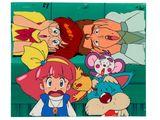 a picture of a group of cartoon characters together