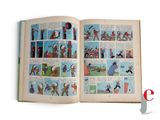 an open book with a comic strip in it