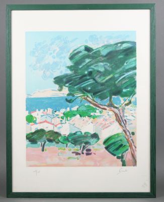 Gilles GORRITI (1939-2019) Le village du midi