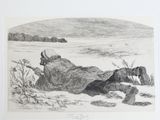 une image représentant le dessin d'une femme allongée par terre
