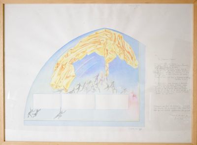Jacques JOOS (1945-2021), "Le Jugement dernier", 1992, aquar…