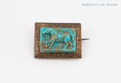 an image of a picture of a horse and rider on a turquoise background