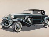 peinture représentant une voiture noire avec un capot blanc et un toit noir
