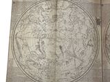 an old map of the world on a white background