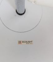 ECOLIGHT, vers 1980, lampadaire en plexiglas blanc, métal la… (photo 3)