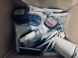 a box full of electronics and other items in it