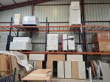 many boxes and boxes on the shelves in the warehouse