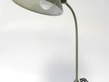 an image of a green desk lamp on a white background