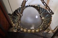 Suspension en laiton et bronze à décor de feuilles et vasque… (photo 3)