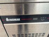 an image of a stainless steel dishwasher with the words linomak on it