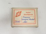 a close up of a box with a label on it