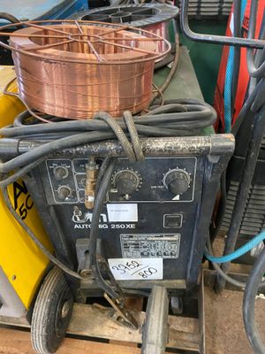 many different types of welding equipment sitting on a pallet