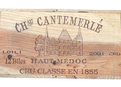 12 Blles CH. CANTEMERLE Haut Médoc GCC 2001 - Photo 1