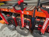several different types of tools are lined up on a shelf