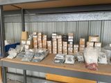 a lot of boxes and boxes on a shelf